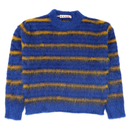 MARNI 'BLUE AND YELLOW' MOHAIR SWEATER