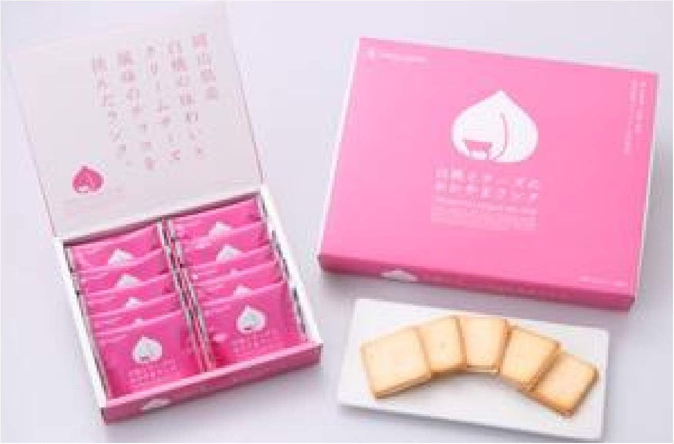 Okayama Prefecture Souvenir, Okayama Prefecture Limited Setouchi Kotobuki Premium Sweets, White Peach and Cheese, Okayama Langue de chat, Uses White Peach from Okayama Prefecture, Hiruzen Plateau