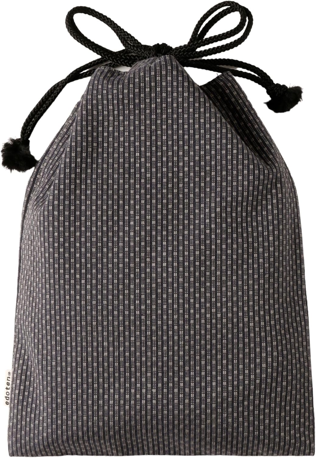 Edo-Ten Shingen Bag, Together Bag, 100% Cotton, Sashiko Fabric, Drawstring Bag, Goshuin Bookbag, Inner Pocket, Men's, Women's