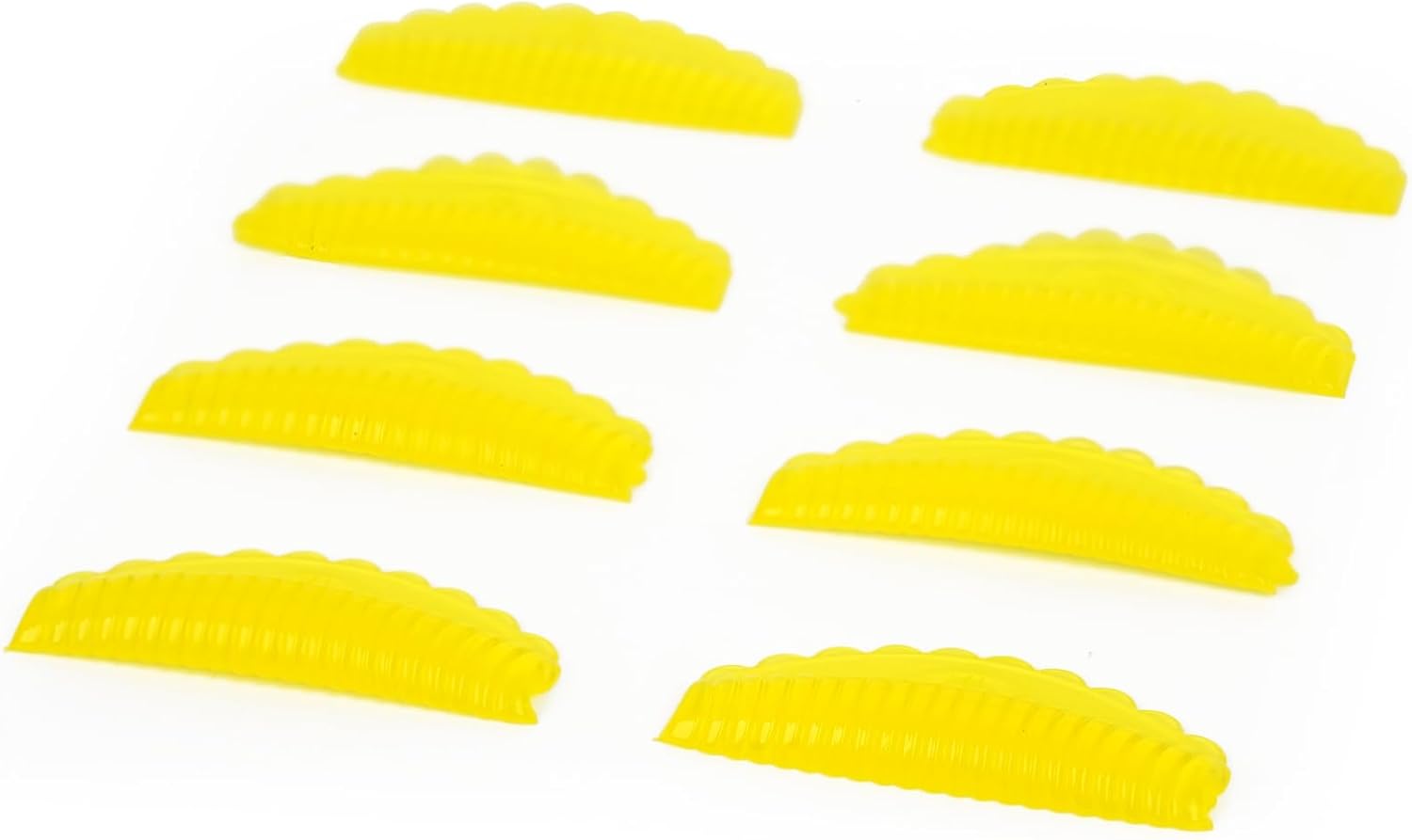 LZM Eyelash Perm Lot Self Eyelash Perm Bundling Matsuma Adhesive, Clear Storage Case Reusable Ultra Curl Correction Fluted Lash Pad 4 Sizes, Yellow