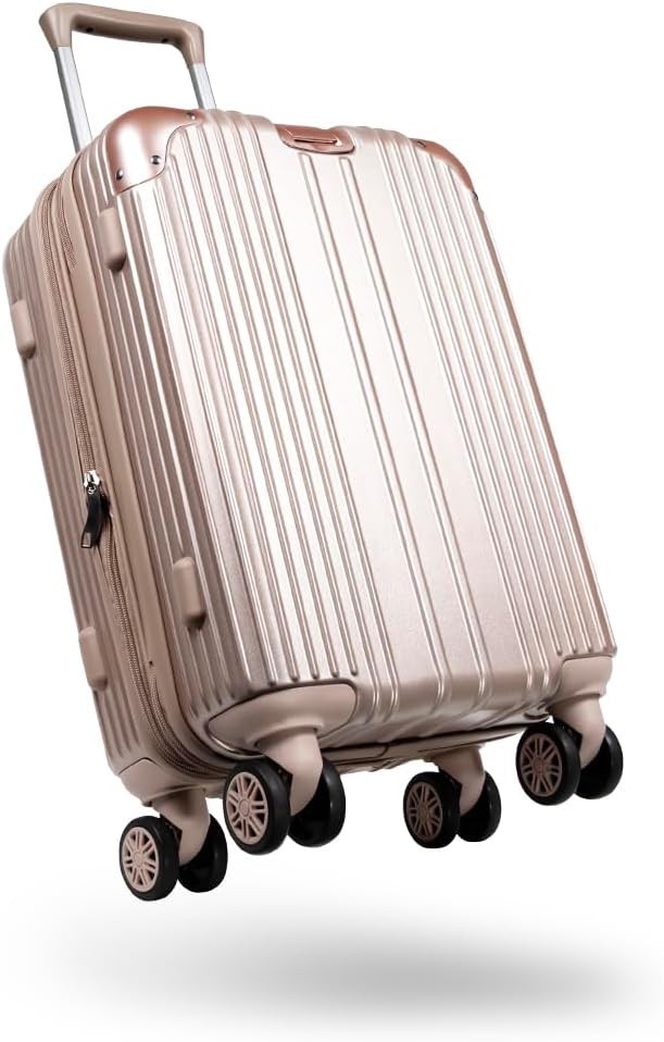 Excitech Suitcase, Carry Case, Extended Function, Stopper, Ultra Lightweight (Japanese Company Planning) Large Size 3.7 gal (97 L) Carry Bag, Travel, Business, Business Trips, 5-7 Nights, beige,