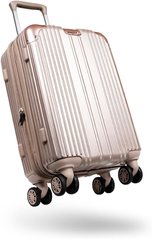 Excitech Suitcase, Carry Case, Extended Function, Stopper, Ultra Lightweight (Japanese Company Planning) Large Size 3.7 gal (97 L) Carry Bag, Travel, Business, Business Trips, 5-7 Nights, beige,