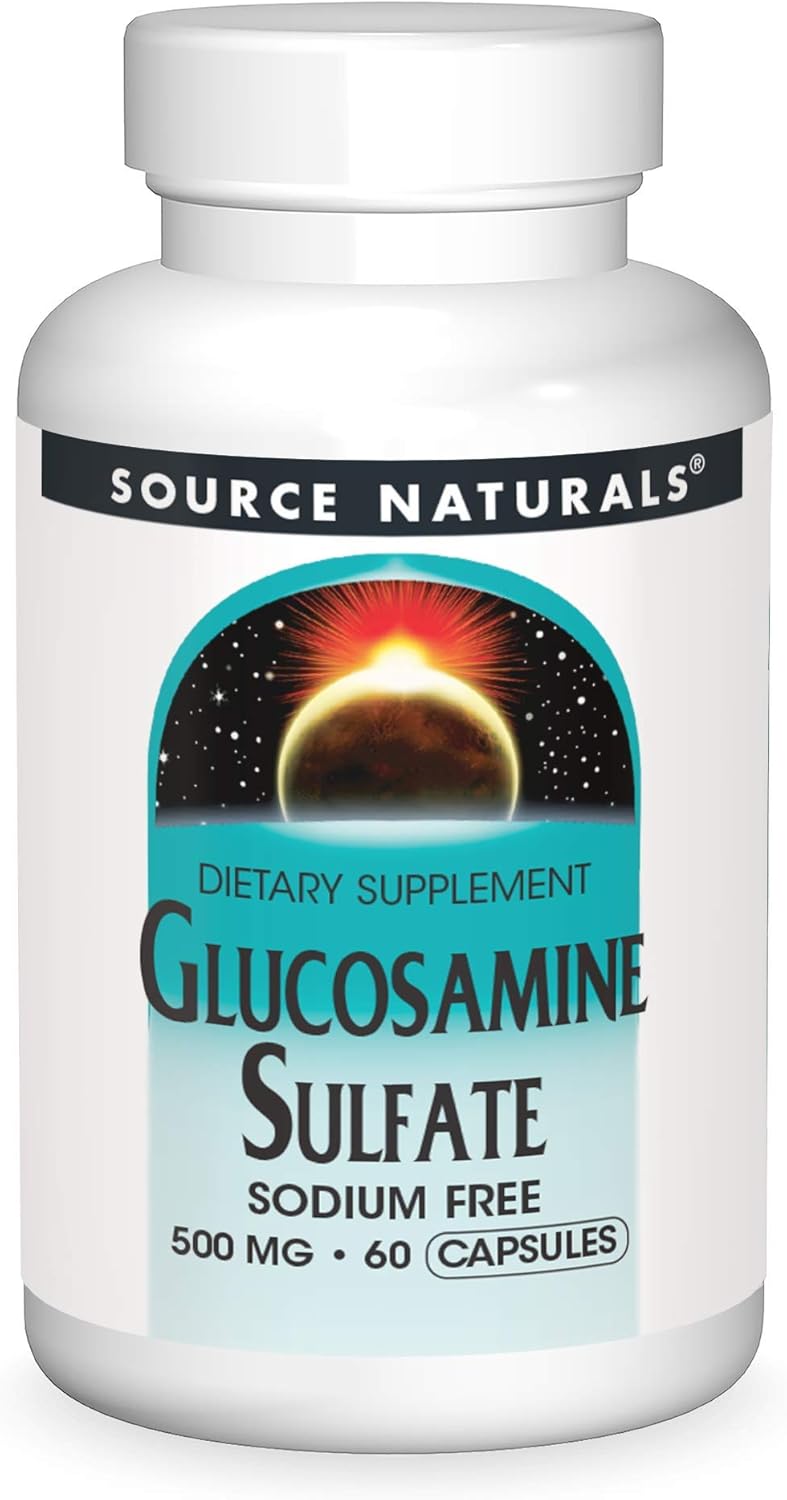 Source Naturals Glucosamine Sulfate, 60 Caps 500 MG