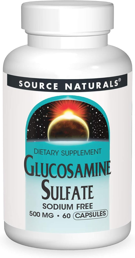 Source Naturals Glucosamine Sulfate, 60 Caps 500 MG