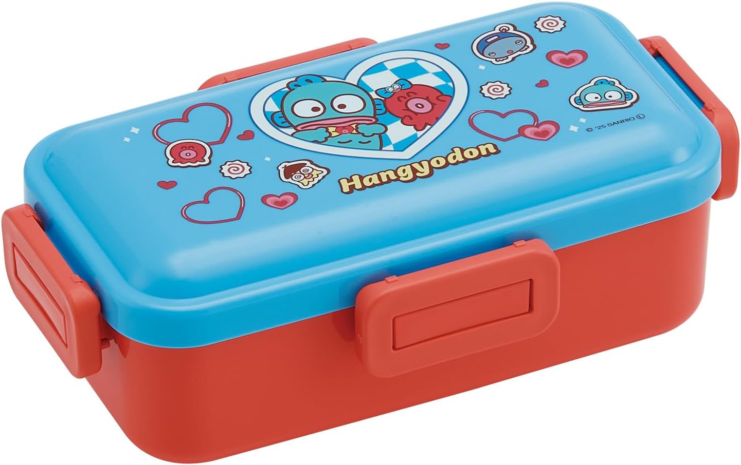 Skater PFLB6AG-A Bento Box, 17.9 fl oz (530 ml), 1-Tier, Women's, Made in Japan, 4-Point Lock, Lunchbox, Dishwasher Safe, Microwave Safe, Sanrio Hungyodon, Party