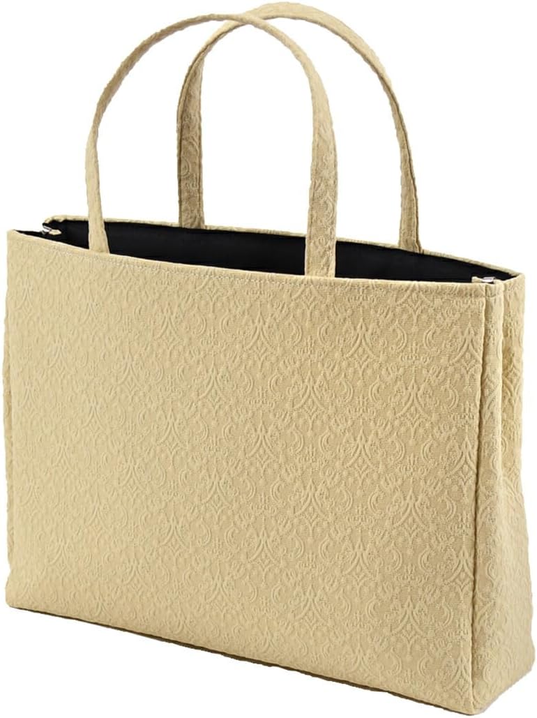 Nagomiya Japanese Kimono Bag, Casual, Made in Japan, Jacquard Tote Bag, Kimono Bag, Everyday Use, Small Pattern, Pongee, Handbag, Women's