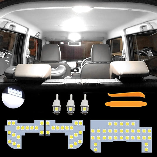 N-BOX LED Room Lamp, N-BOX JF1, 2, JF1, 2 Custom Late (H25.12 - H29.7), JF3, 4 Earth/Late (H29.8 - R5.9), Interior Light, White, 6000K Explosion, Interior Parts, LED Bulb, Special Design for Vehicles