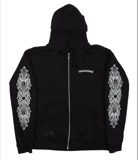 CHROME HEARTS 'ASPEN' ZIP UP HOODIE