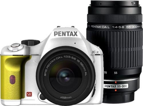 PENTAX デジタル一眼レフカメラ K-x ダブルズームキット ホワイト/イエロー 058