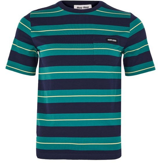 MIU MIU Striped t-Shirt - Image 1