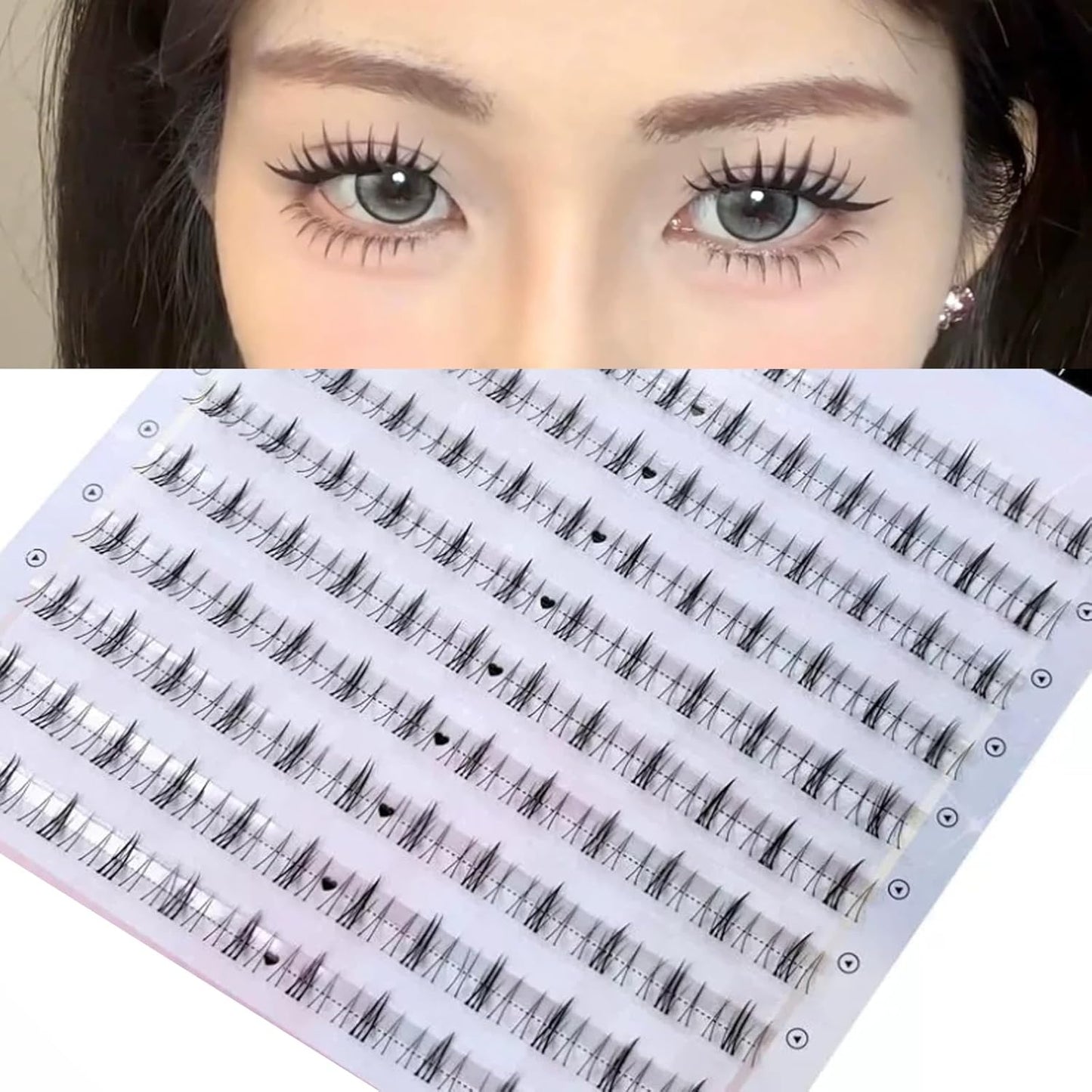 False Eyelashes, 5 Pairs Natural False Eyelashes, Natural Eyelashes, Ultra Lightweight, DIY at Home, Waterproof, Reusable, Natural, Handmade, Long Lasting, For Everyday Use, Actress Eyelashes
