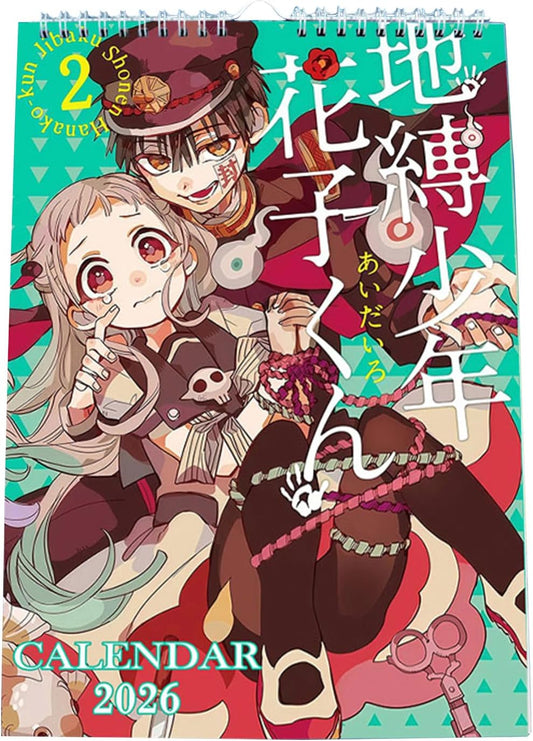 Jishoushou Hanako-kun 2026 Wall Calendar, Tabletop Calendar, Monthly Illustration, Schedule Note, Office, Room Decoration, Gift, Anime Goods, New Year, Christmas Gift, 13 Pages