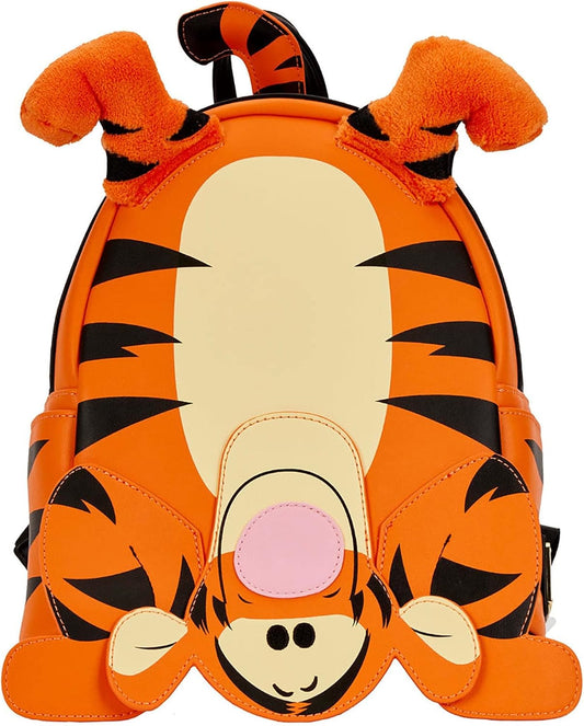 Loungefly Disney: Winnie the Pooh - Tigger - Mini mochila de cosplay con cola móvil - Bolsas coleccionables