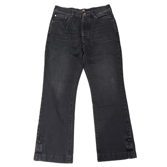 AMIRI 'BLACK' STRAIGHT FLARE JEANS