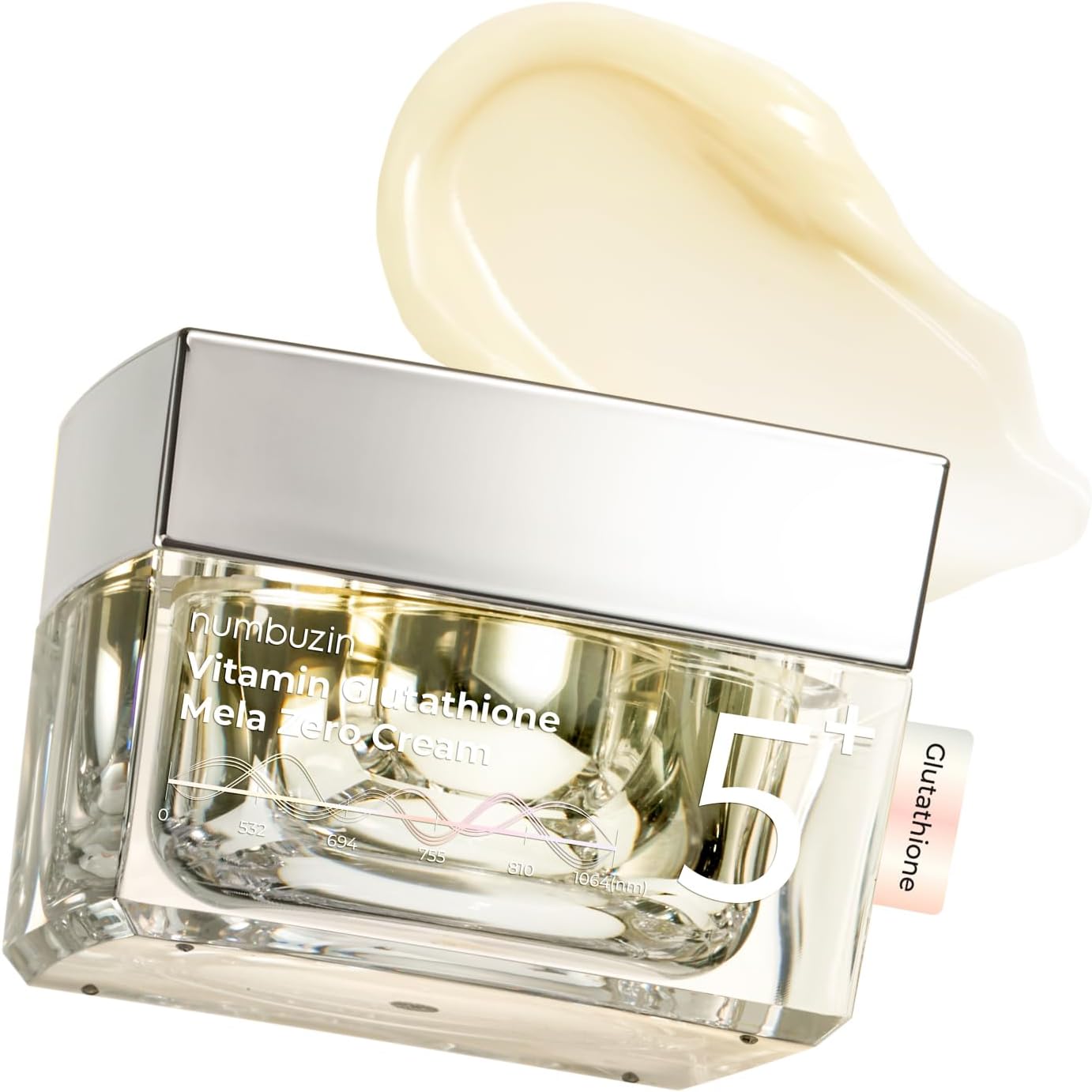 Numbuzin #5 Shiratama Glutathione C Mela Zero Cream 50ml | Glutathione Vitamin C Niacinamide High Concentration Formulated Skin Tone Pigmentation Dull Stain Care