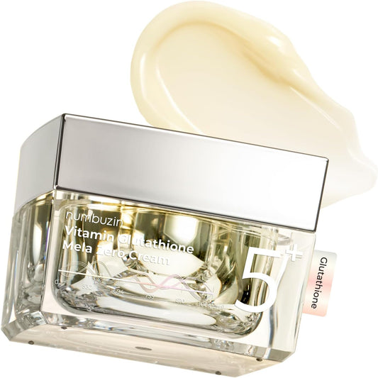 Numbuzin #5 Shiratama Glutathione C Mela Zero Cream 50ml | Glutathione Vitamin C Niacinamide High Concentration Formulated Skin Tone Pigmentation Dull Stain Care