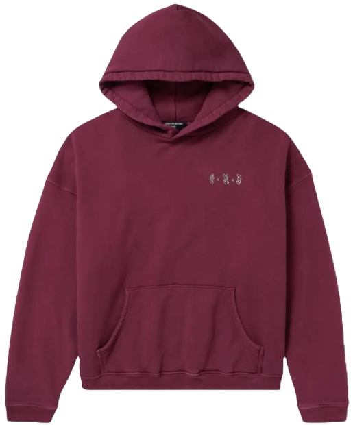 ENFANTS RICHES DÉPRIMÉS 'LOGO' MAROON HOODIE