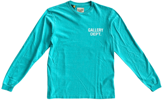 GALLERY DEPT TEAL SOUVENIR LOGO LONGSLEEVE
