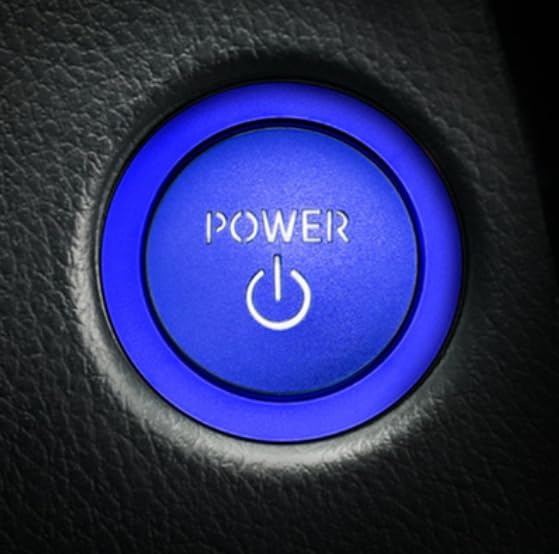Toyota Prius/PRIUS 60 Series Engine Start Button Switch Cover Exclusive Design Genuine Replacement Cover Switch Interior Accessory Dress Up Custom Item (Blue)