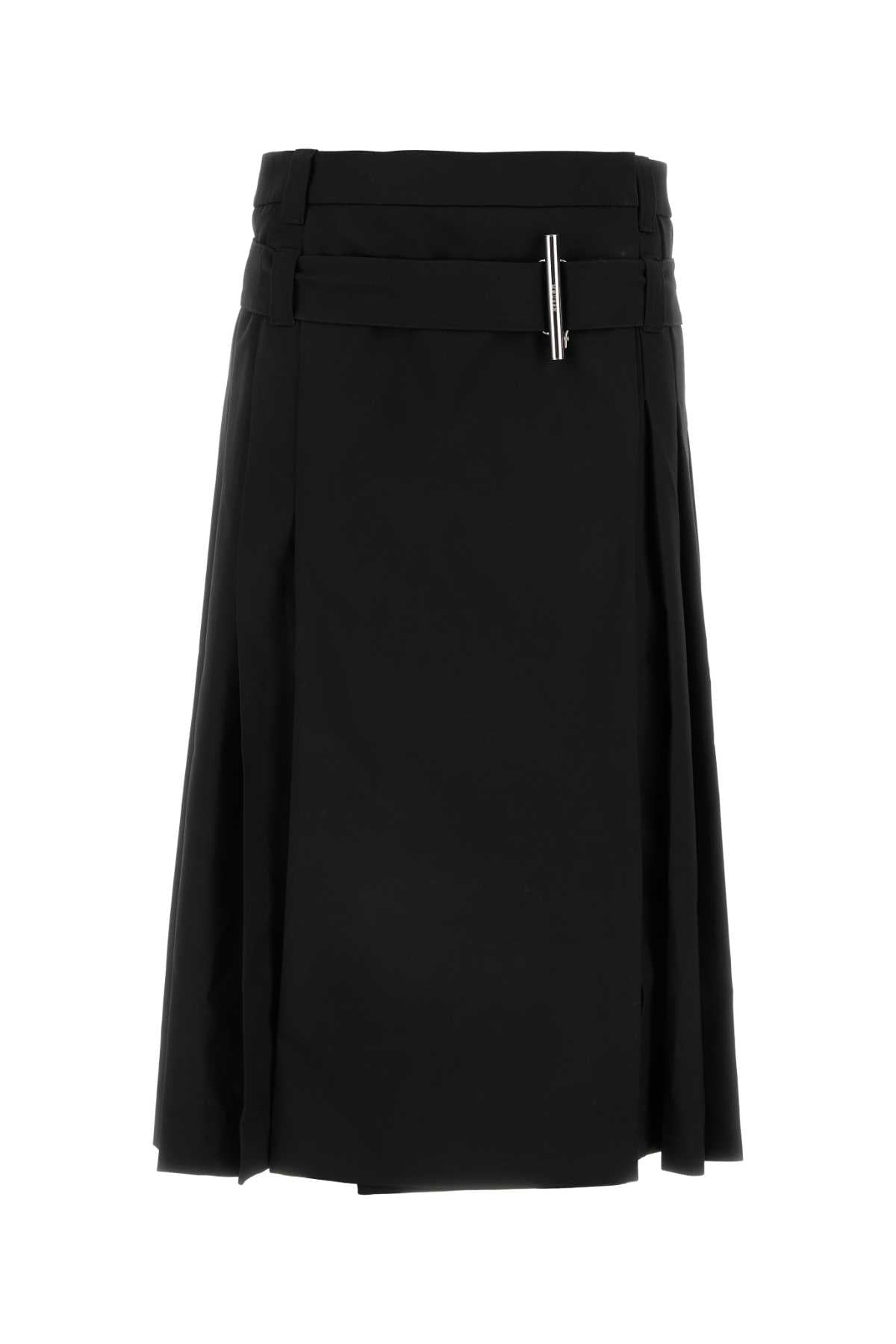Alexander Mcqueen アレクサンダーマックイーンブラックウールスカート - Image 1
