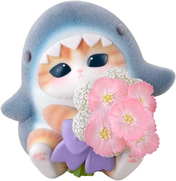 Rowtashii Noise Mofamofy Mofusand Shark Nyan, Approx. 3.5 inches (90 mm), PVC, ABS & Nylon, Pre-painted Complete Figure