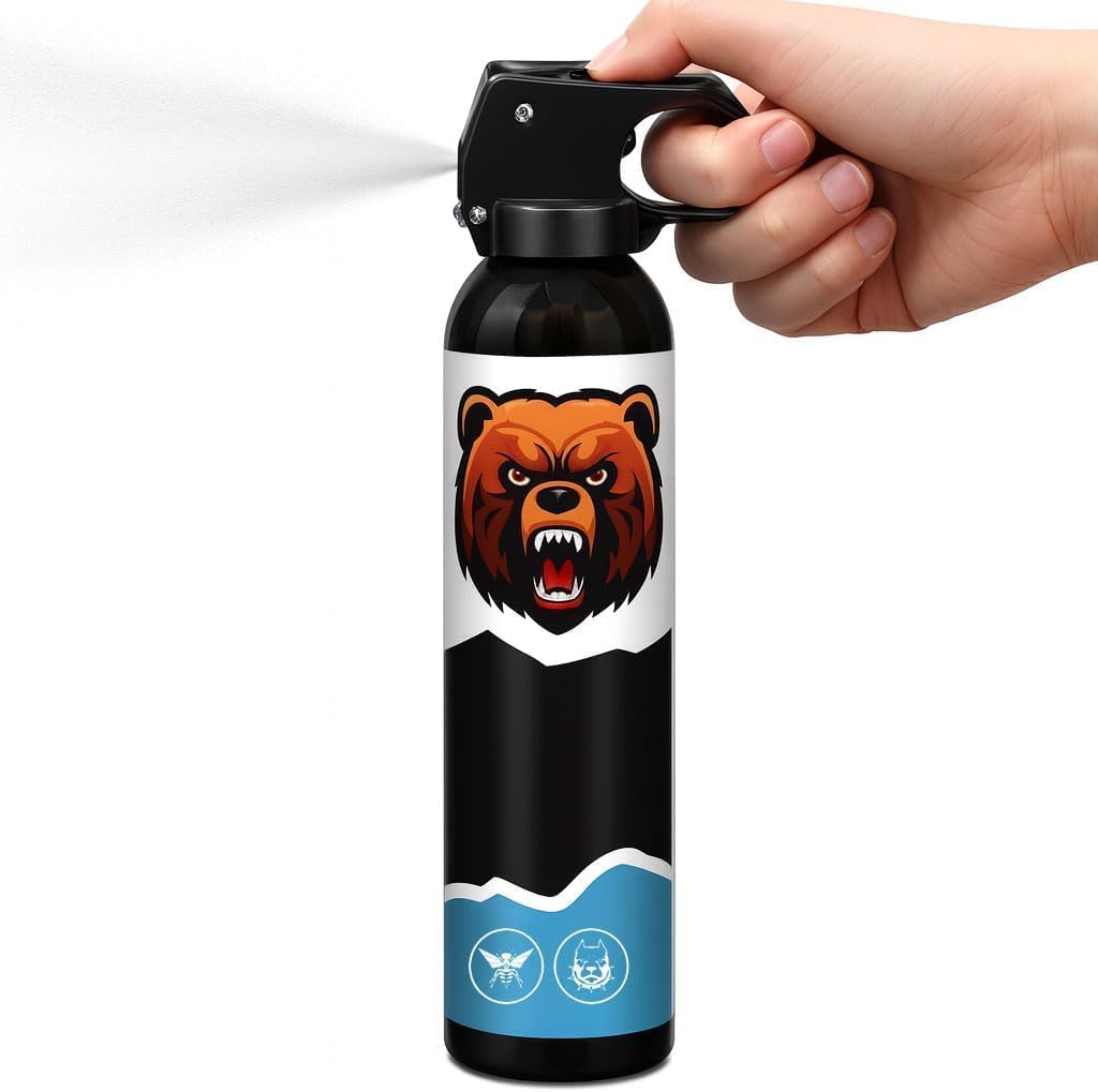 ME Bear Repellent Spray 30 ft Range Maximum Strength 9.2 oz Mountain Lion Compatible Outdoor Camping