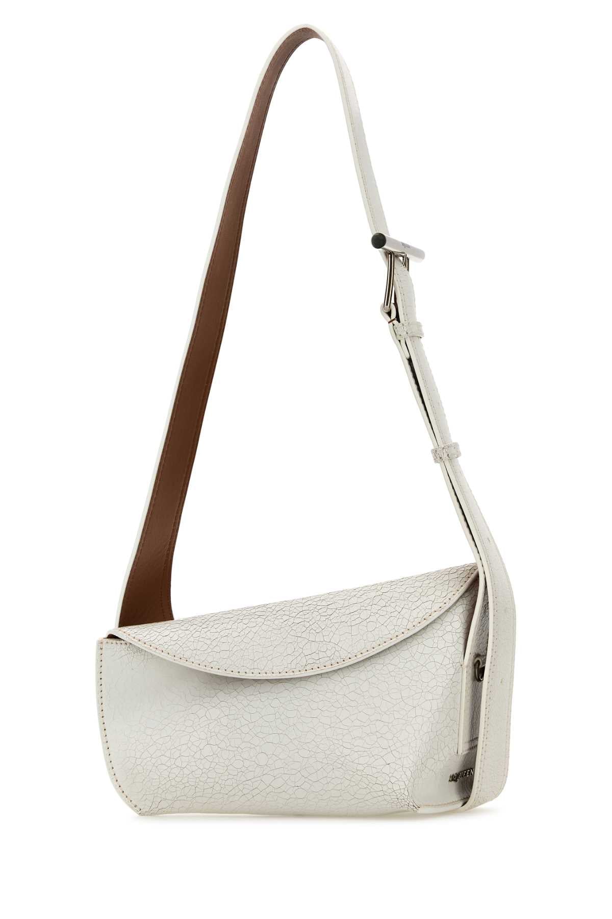 Alexander Mcqueen アレクサンダーマックイーンホワイトレザースリングクロスボディバッグ - Image 1