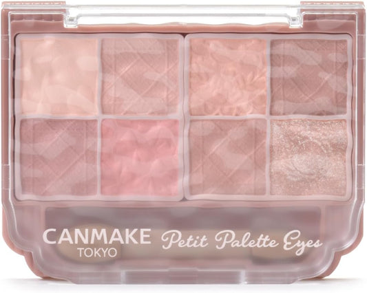 Canmake Petit Palette Eyes (Matte Type) M03 Milky Chericotta 0.07 oz (2 g) Eyeshadow Multicolor Eye Shadow Glitter Pearl Terra Cotta