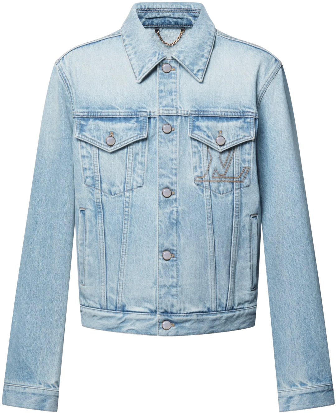 LOUIS VUITTON 'LIGHT WASH' DENIM TRUCKER JACKET