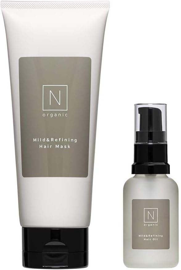 [Hair Oil & Hair Mask] N organic Mild & Refining Hair Oil (1.1 fl oz (30 ml) & Hair Mask 5.3 oz (150 g) Set