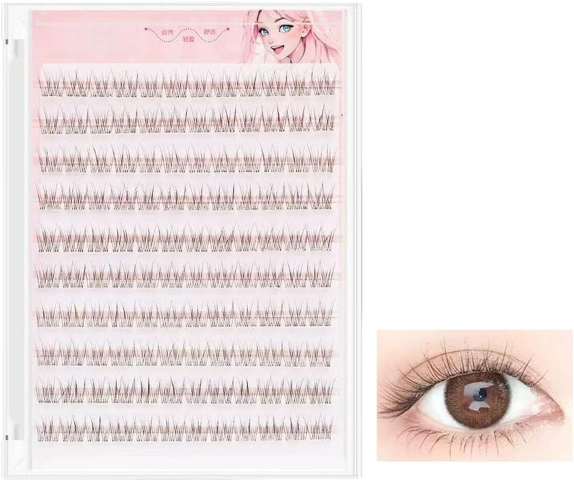 Brown Lower Eyelashes, Partial False Eyelashes, Glued, Natural, Lightweight, For Beginners, Travel And Daily Use, Cute Design With A 3D Feel And Bundled Look