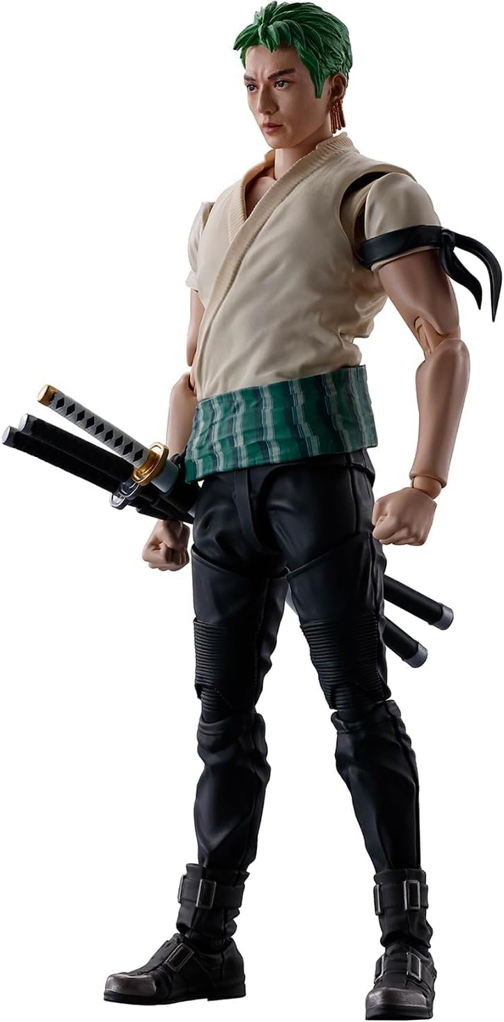 S.H. Figuarts Roronoa Zoro (A Netflix Series: One Piece), Approx. 5.7 inches (145 mm), PVC & ABS, Pre-painted Action Figure
