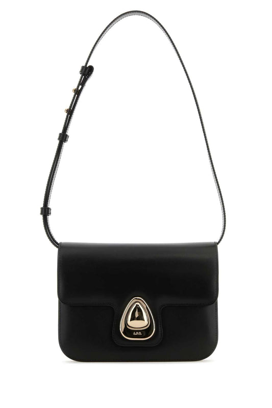 A.p.c. A.P.C.ブラックレザースモールアストラクロスボディバッグ - Image 1