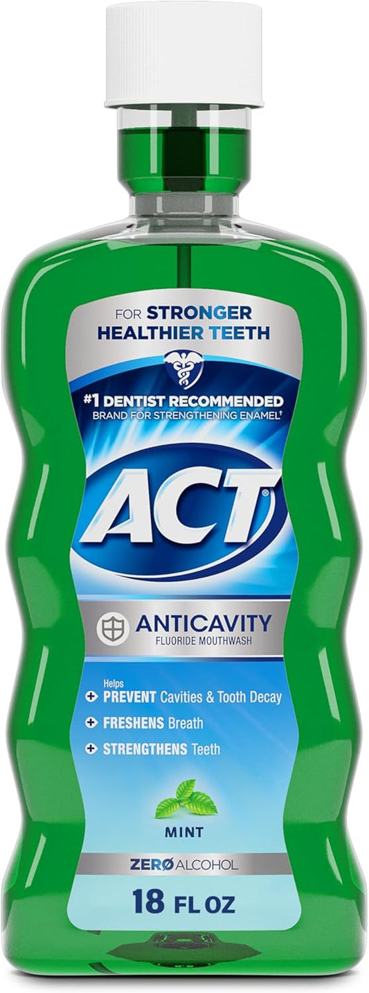 Ley anticavity flúor Rinse, canela, sin alcohol, botella de 18 onzas, 9428, Mint, 1, 1