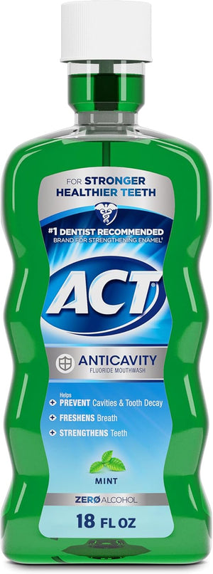 Ley anticavity flúor Rinse, canela, sin alcohol, botella de 18 onzas, 9428, Mint, 1, 1