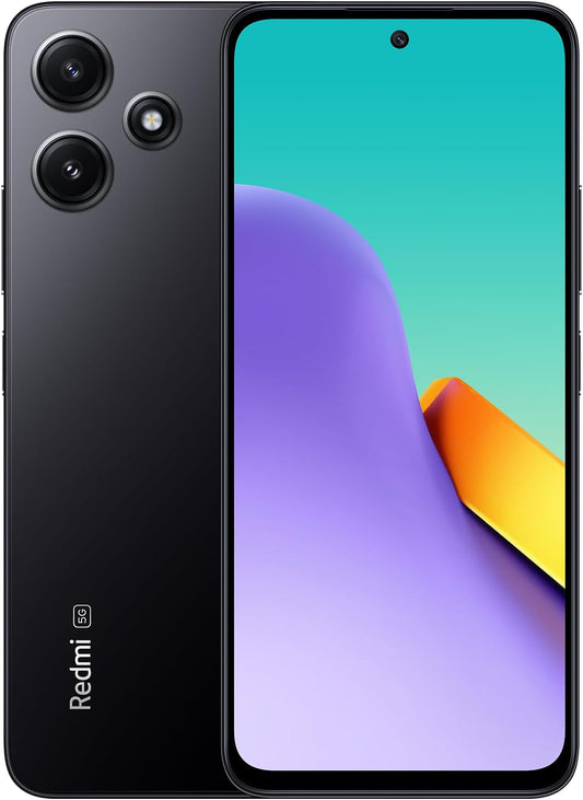Xiaomi Sim-Free Smartphone, Redmi 12, 5G, 4GB + 128GB, 6.8 inch High Definition Display, Glass Back, Compatible with Docomo/au/SoftBank/Rakuten Mobile Lines, Midnight Black