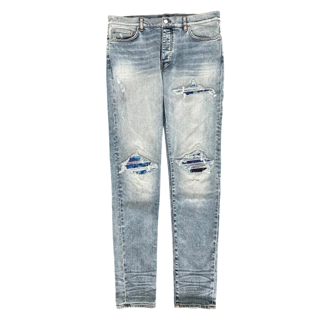 AMIRI 'BLUE' MX1 TIE-DYE JEANS