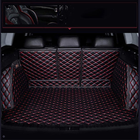 Custom Car Trunk Mat For Toyota Prius 30 Series ZVW30 2009-2017 XPE Leather Luggage Mat Cargo Mat Full Set Waterproof Car Trunk Mat All Weather Anti Abrasion Stain Resistant Interior Parts Car