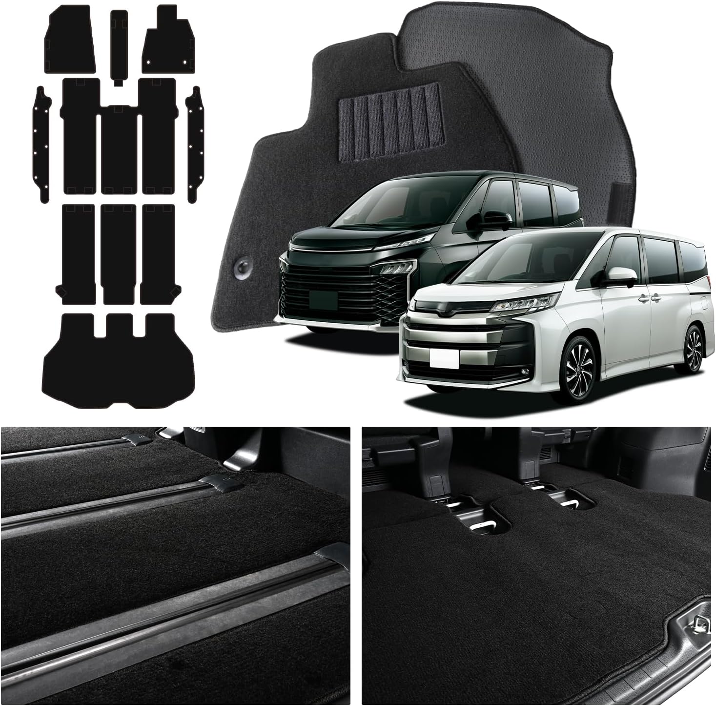 [Beyond the Genuine] Hobby Craftsman Floor Mat, Tufted Mat, New Noah 90 Series, Voxy 90 Series, 7 Seaters, Gasoline, Compatible with 12k-a002-ca Lot No. 03
