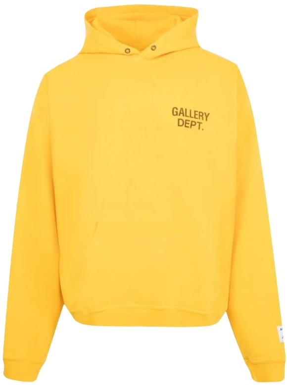 GALLERY DEPT. '90'S GD-LOGO' YELLOW HOODIE