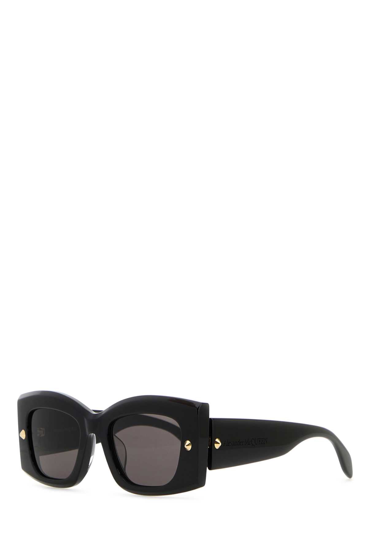 Alexander Mcqueen アレクサンダーマックイーンブラックアセテートサングラス - Image 1
