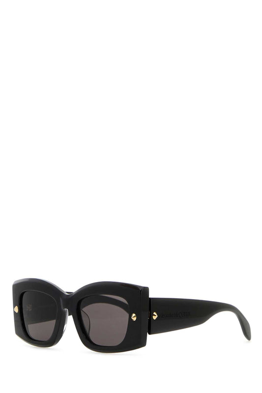 Alexander Mcqueen アレクサンダーマックイーンブラックアセテートサングラス - Image 1
