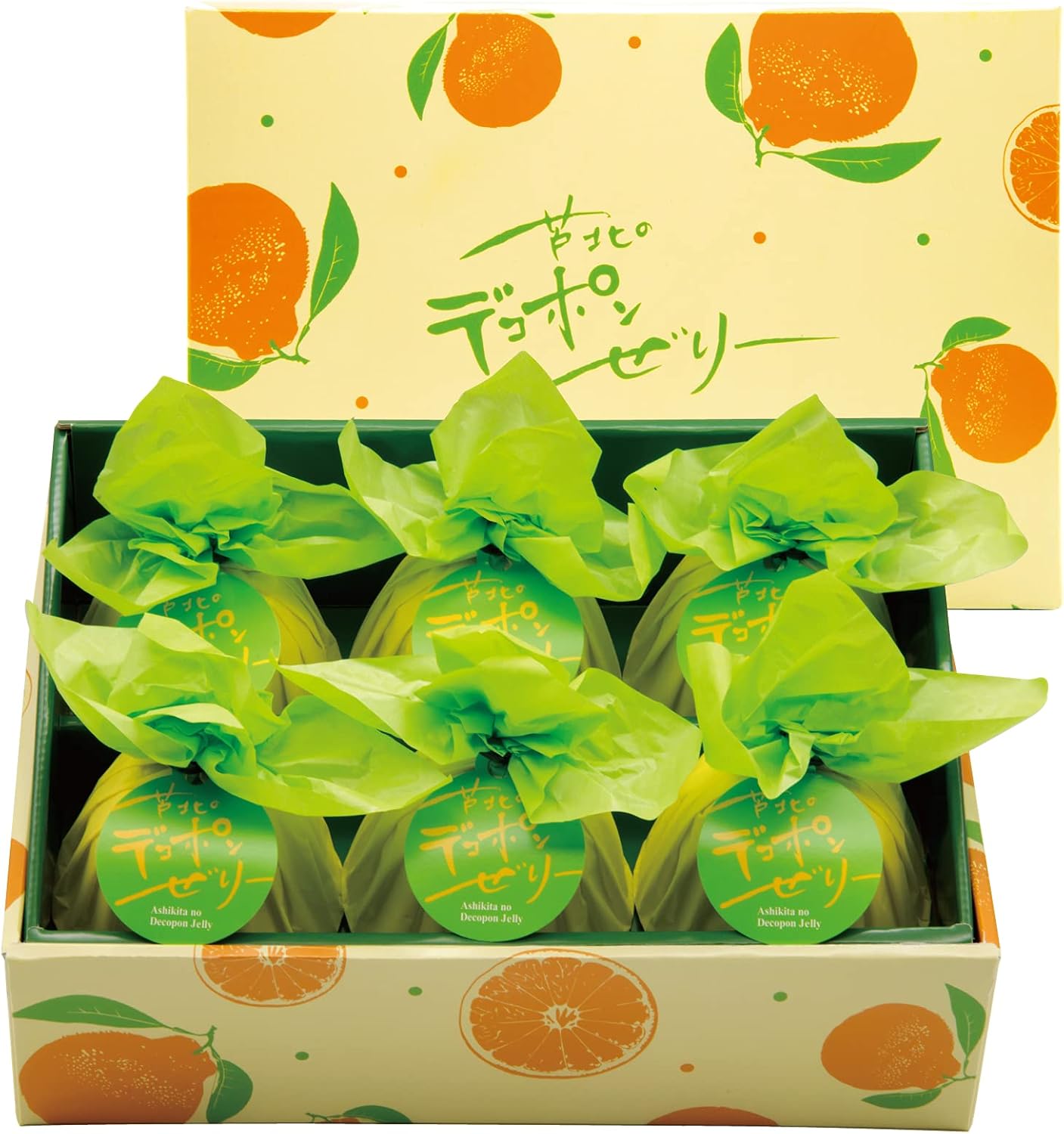 Kumamoto Kabo Dekopon Jelly from Ashikita, Kumamoto Prefecture, 6 Pieces (Gift Boxed), Jelly Assortment Gift