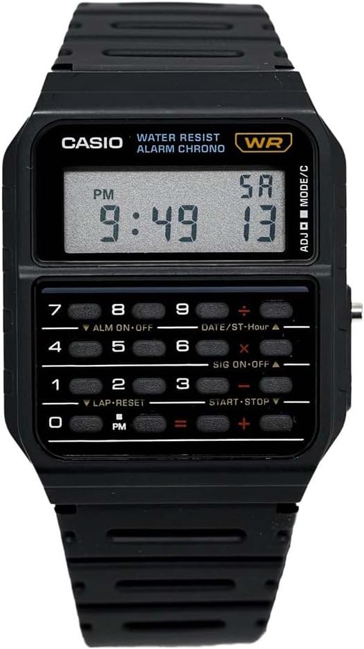 Casio Standard CA-53W-1Z Men's Wristwatch, Black