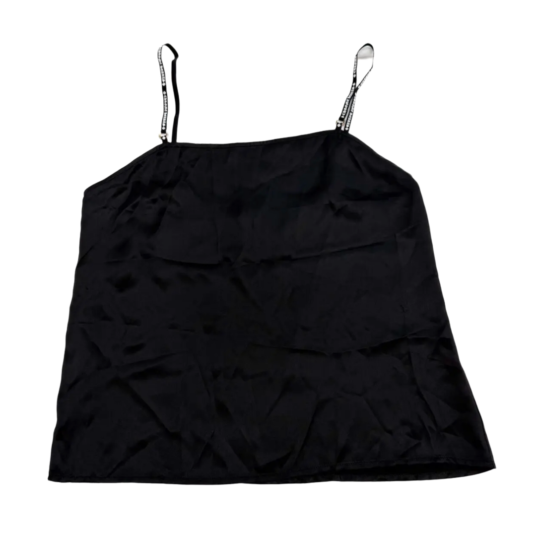 CHROME HEARTS 'BLACK' SILK TANK TOP