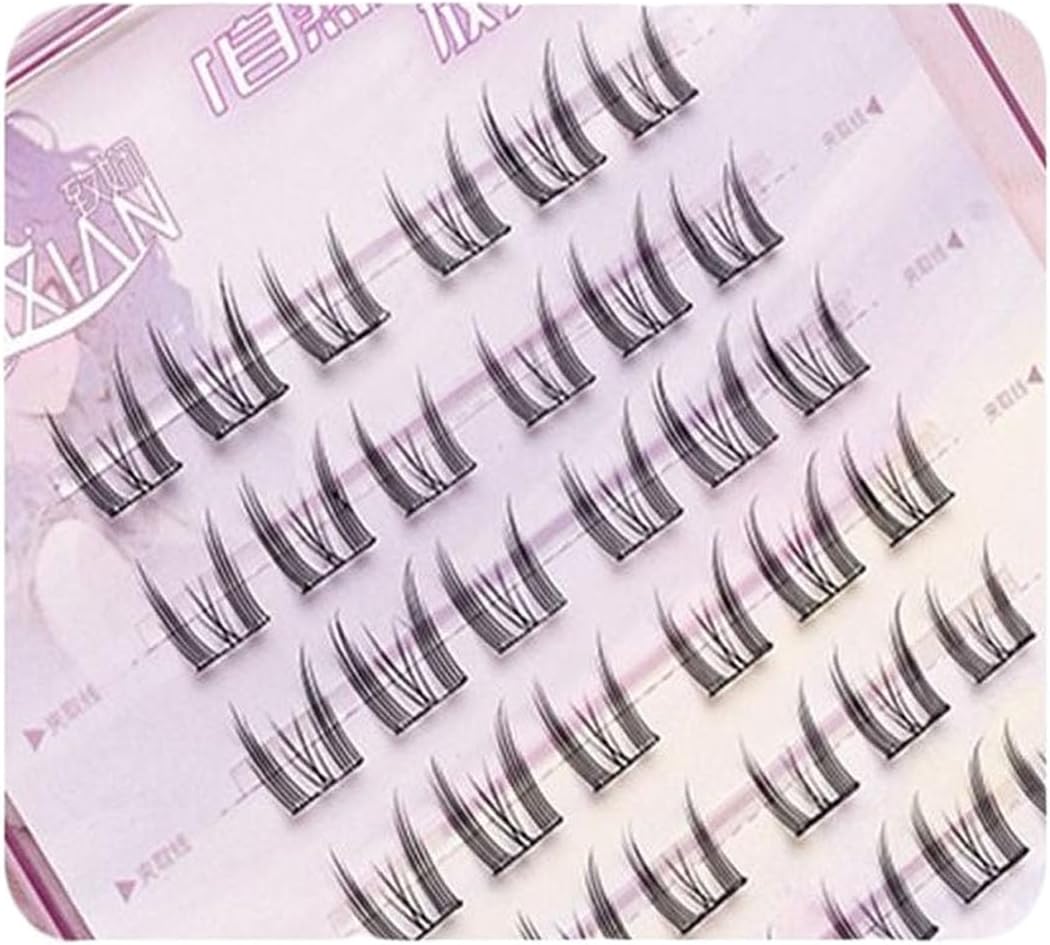 False Eyelashes, No Glue Required, High Adhesion, Cute, 3D Feel, Partial Eyelashes, Bulk Feel, Popular, Beginners, Easy to Install, Durable, Eye Makeup, Natural False, Lightweight, Comfortable, For