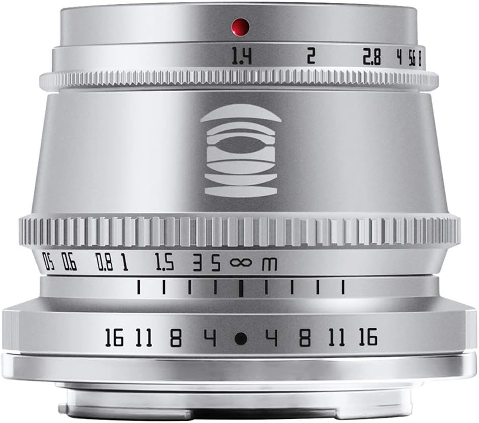 TTArtisan 35mm f/1.4 C X-Mount Fujifilm X Silver Lens Brand Optics