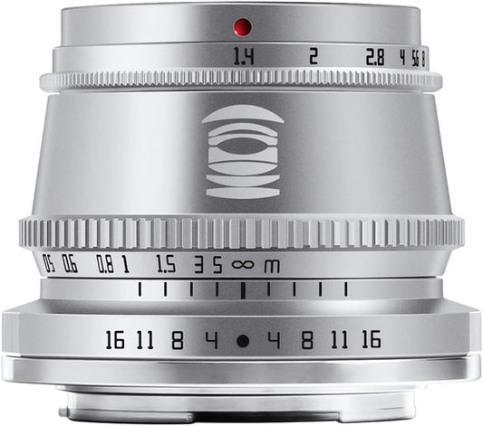 TTArtisan 35mm f/1.4 C X-Mount Fujifilm X Silver Lens Brand Optics