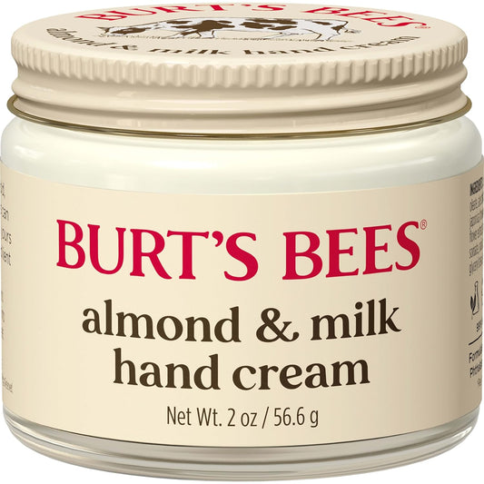 Burt's Bees Crema de manos de almendras y leche, 2 onzas