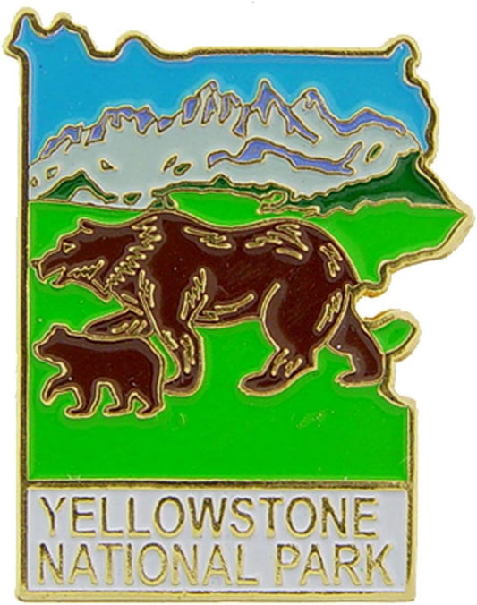 Eagle Emblems Yellowstone National Park Pin para hombre